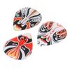3 pezzi di plettri per chitarra in ABS con maschera dell'opera di Pechino, plettri per dita per ukulele, accessori per strumenti musicali