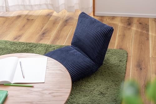 Azumaya-kk Kakkun Recliner, Navy, 38cm Wide X 38-45cm Deep X 36cm High, RKC-627NV