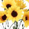 5/7/22 Heads DIY Craft Real Touch Home Decor Wedding Decoration Fake Flores Bouquet Silk Sunflower Artificial Flower