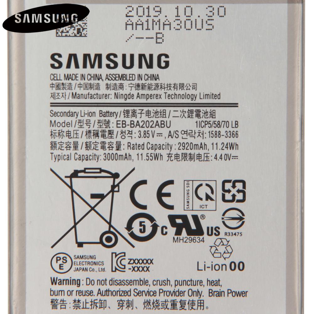 Original Ersatzakku für Samsung Galaxy A20e A10e A102W A102U SM-A202F A202F EB-BA202ABU Handyakku 3000mAh