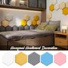 1 Stück Sechskant-Kopfteile Weiche Tasche Tatami Wandumrandung Selbstklebende Hintergrundwand Schlafzimmer Wohnzimmer Nordische Dekorative