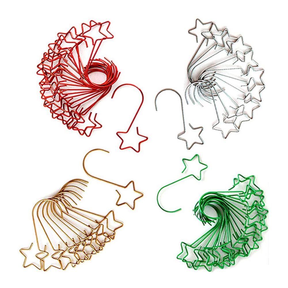 Weihnachts-Pentagramm-Hängezubehör, Geschenkkränze, Artefaktdekorationen, Hängehaken, Mehrere Sets