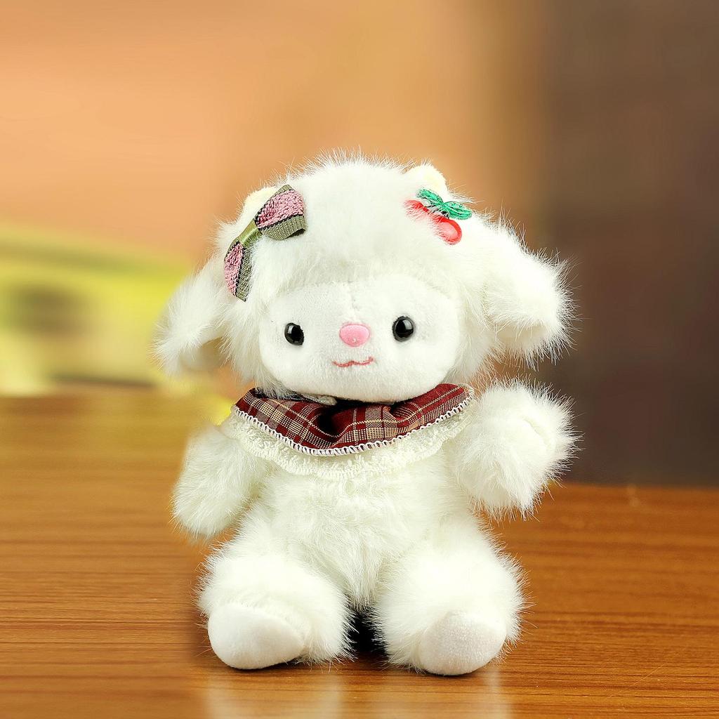 Adorable Little Sheep Plush Toy Keychain Pendant