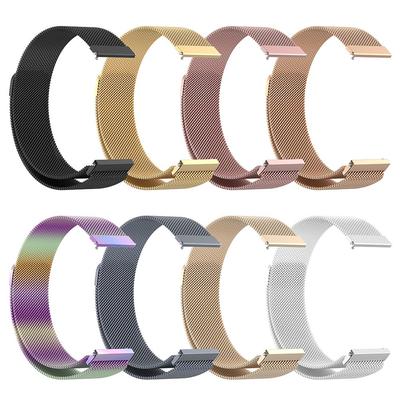 Milanaise-Schlaufenarmband für Huawei Watch GT 2/3 GT3 42 mm 46 mm Edelstahl-Uhrenarmband für Huami Amazfit GTS GTR 4/3/2
