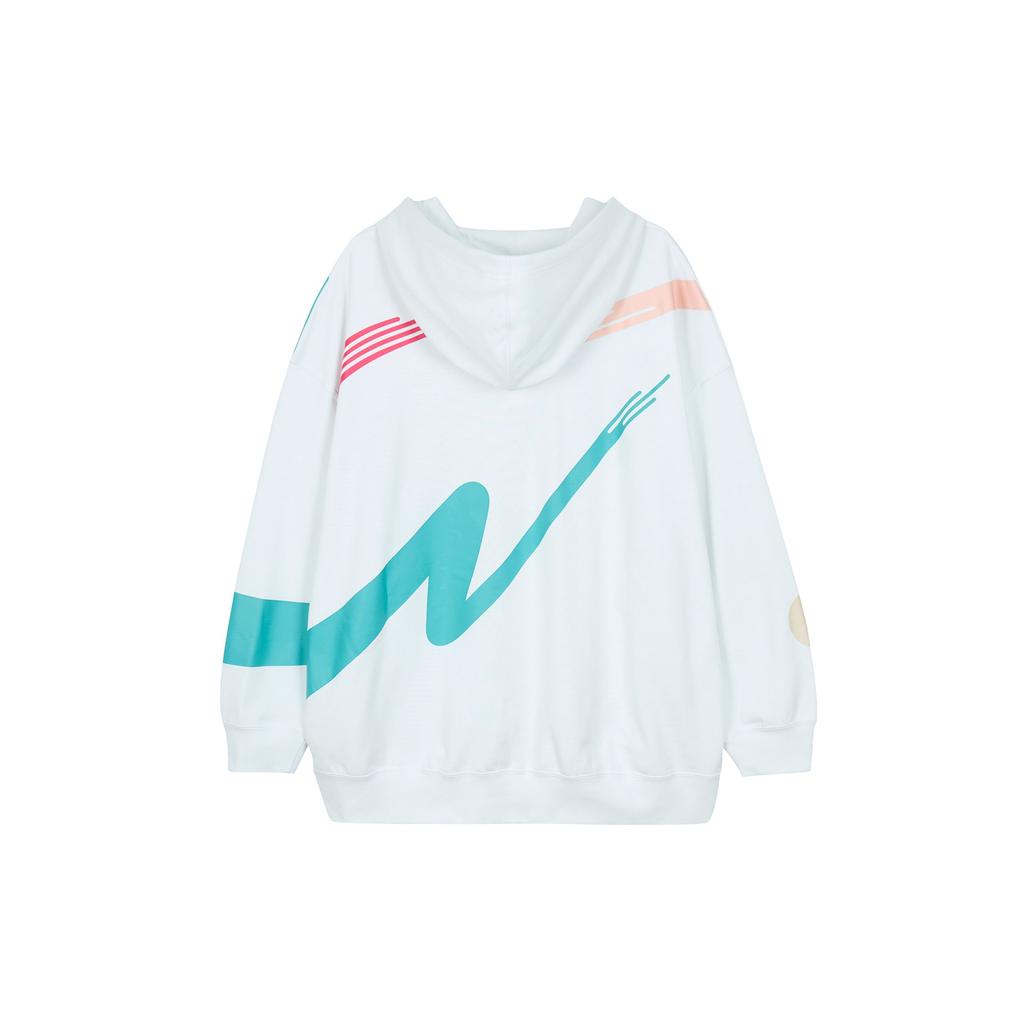 Nike Year Of The Rabbit CNY Series Sportswear Oversized Knit Hoodie Women Tops White FD4798-121