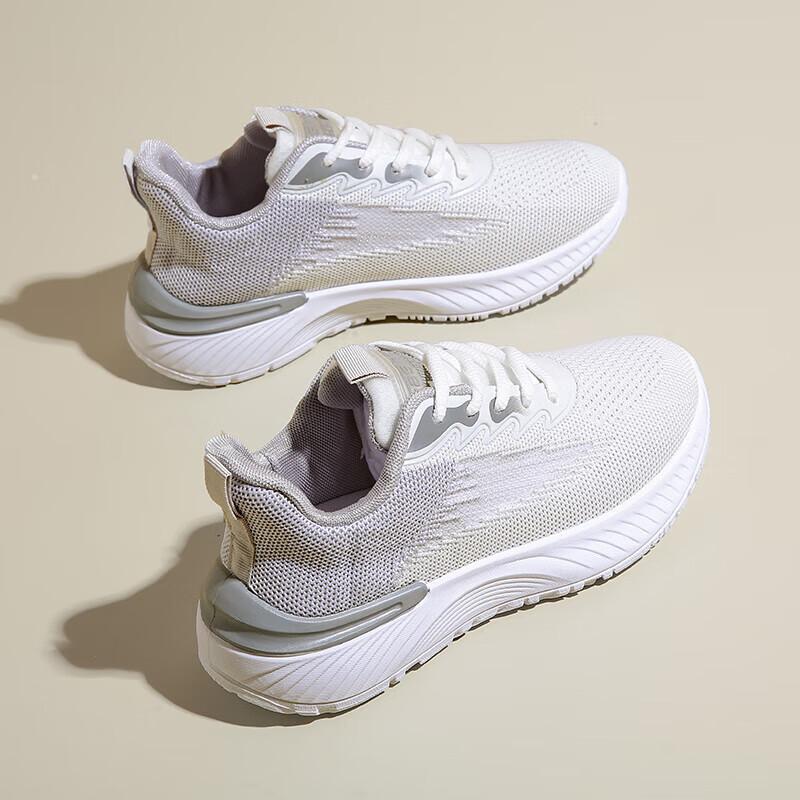 Running shoes women's 2025 new summer breathable junior high school shoes shock absorption running shoes high school entrance examination sport