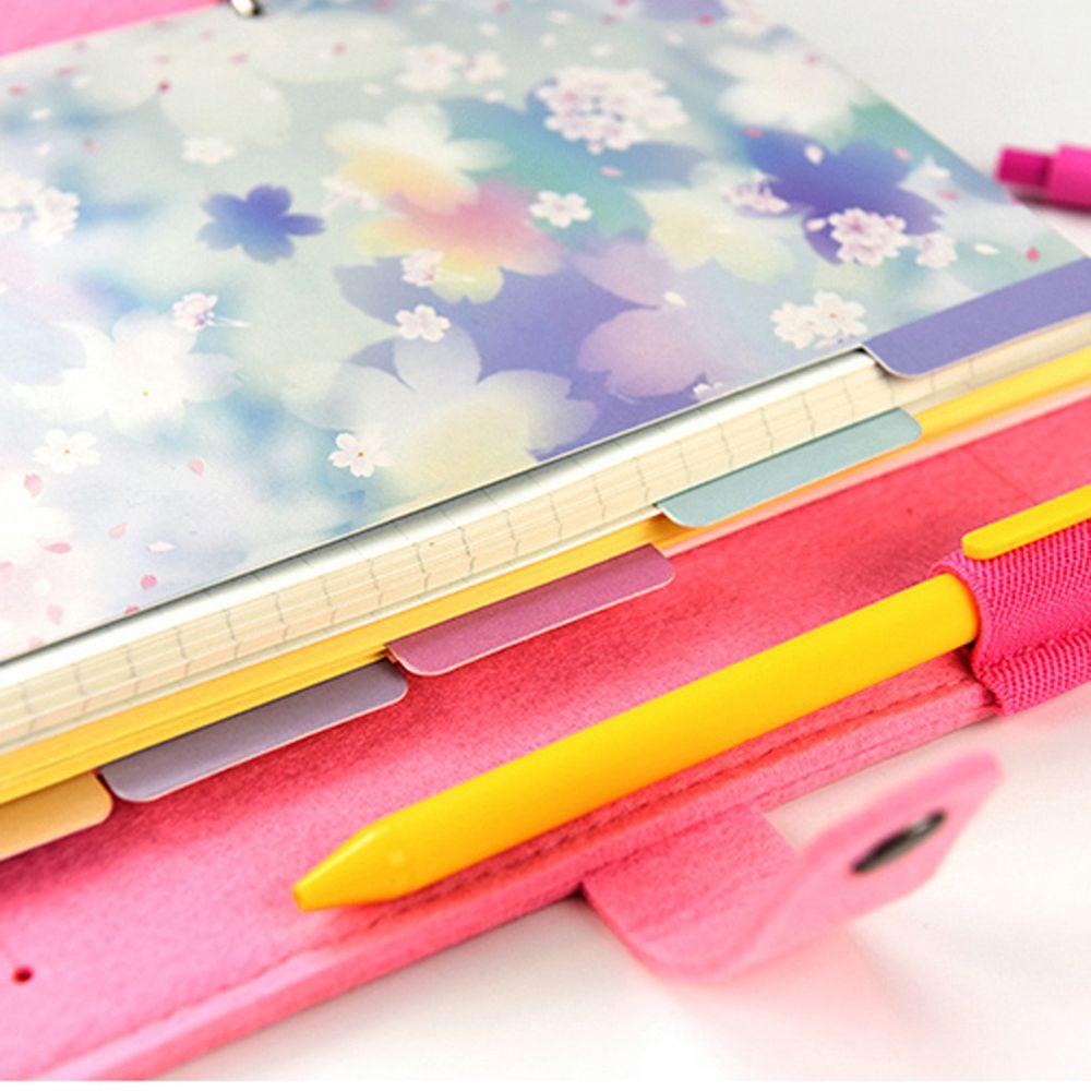 Page Tab Notebook Divider Index Binder Index Page Cherry Blossoms Style Loose Leaf Separator Page