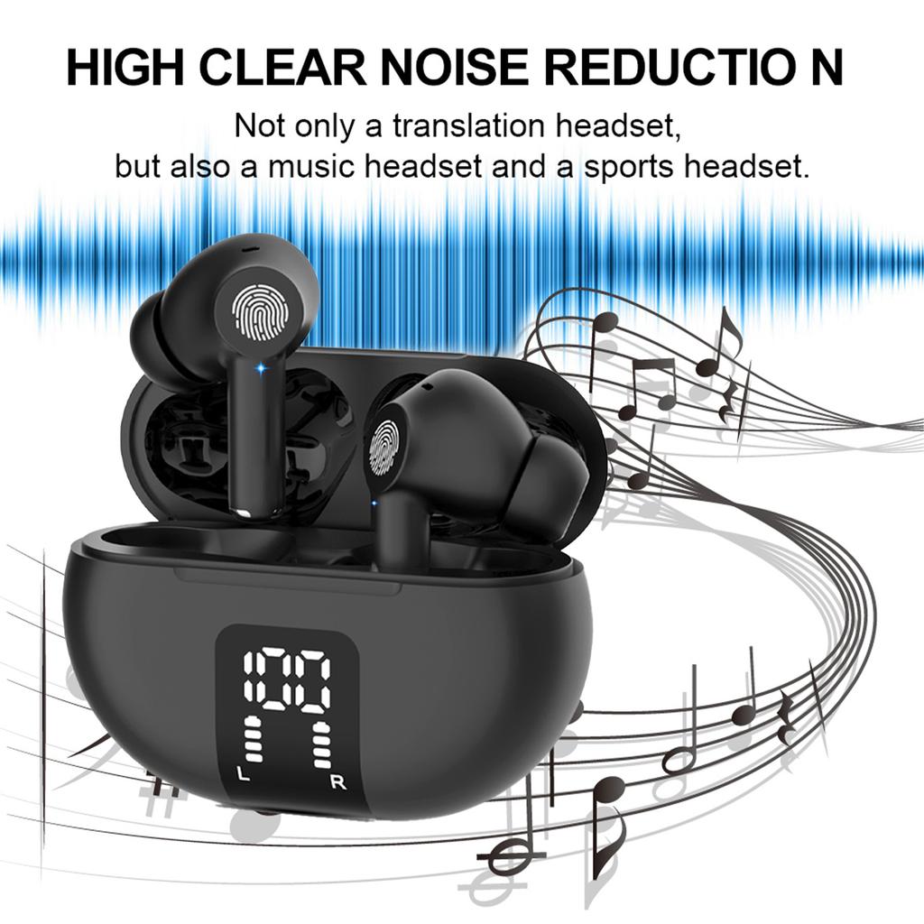 Translator Earbuds Real Time Language Translator Headphones with BT Connectivity Translation in Over 100 Languages