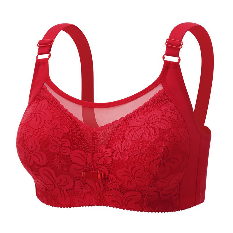 Plus Size Bandeau Bra Women Thin Wireless Full Coverage Push Up Side Smoothing Backless Bra Anti Slip Comfortable Supportive Underwear