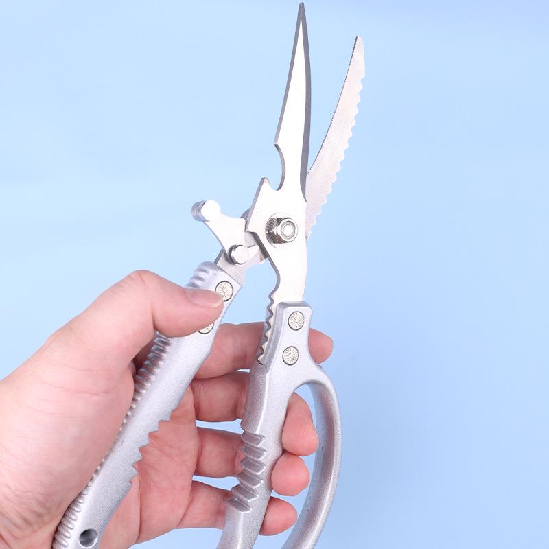 Stainless Steel Multi-Functional Chicken Bone Shears for Kitchen Use