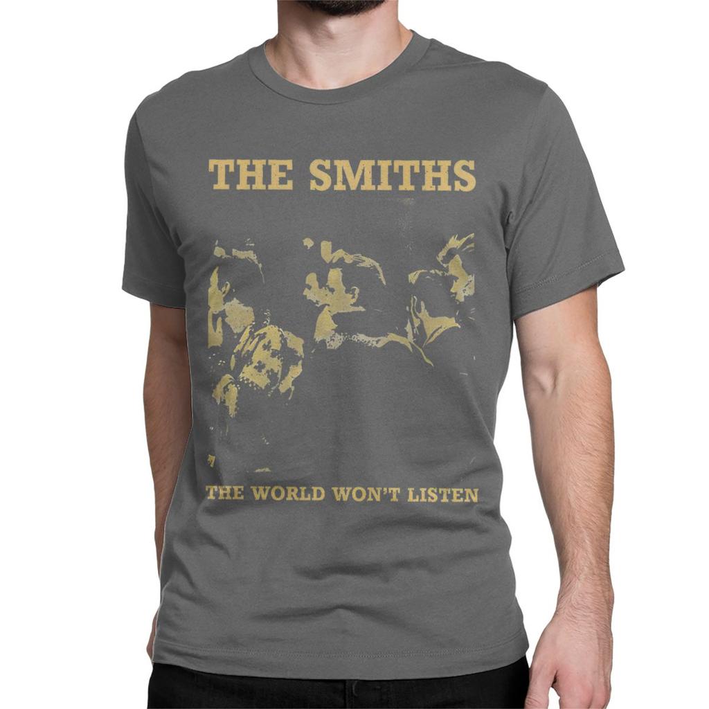 Casual Vintage The Smiths T-Shirts Men Women's Crew Neck Pure Cotton T Shirts Indie Punk Rock Band Tee Shirt New Arrival Tops
