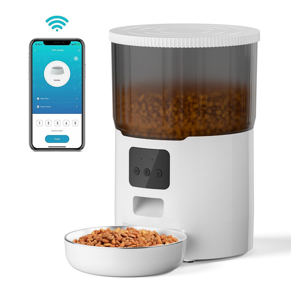 Top Selling Eco-Friendly Automatic Pet Feeder New Style Smart Cat and Dog Food Dispenser with Remote Control and Camera