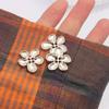 10Pcs Fashionable Glossy Silver Flower Buttons - Women's Cardigan & Jackets & Suits DIY Craft Button Clothing Sewing Accessories