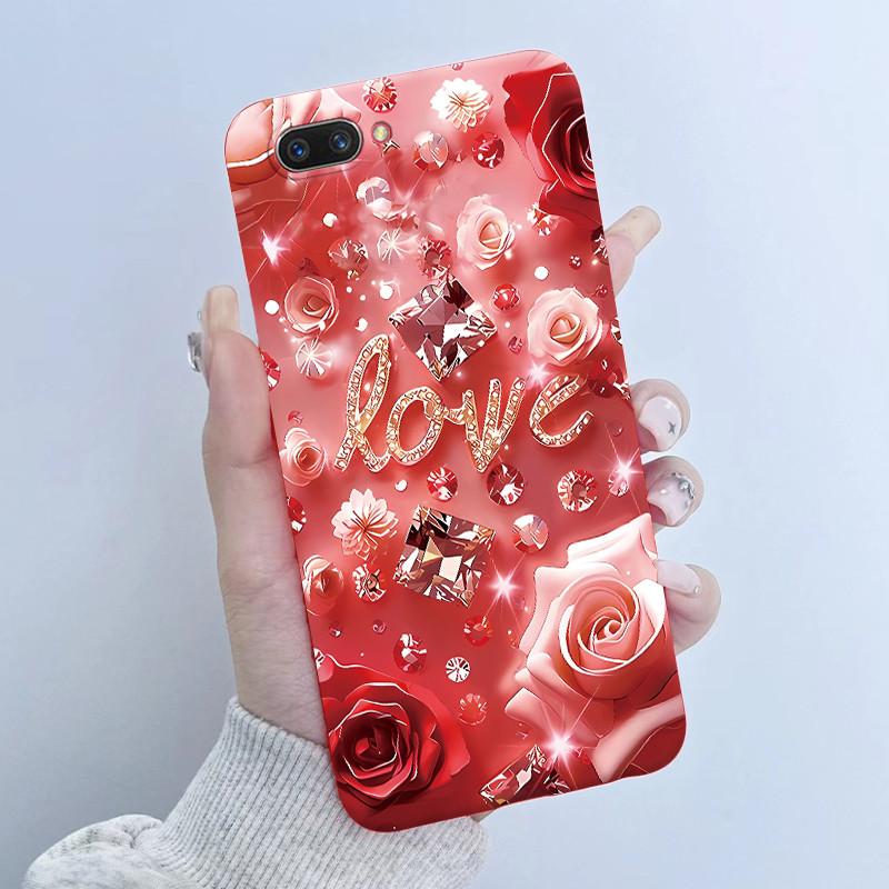 For OPPO A3S Phone Case OPPOA3S Butterfly Flower Girls Design Soft Silicone TPU Back Housing for OPPO A12E A5 AX5 A 3S Covers