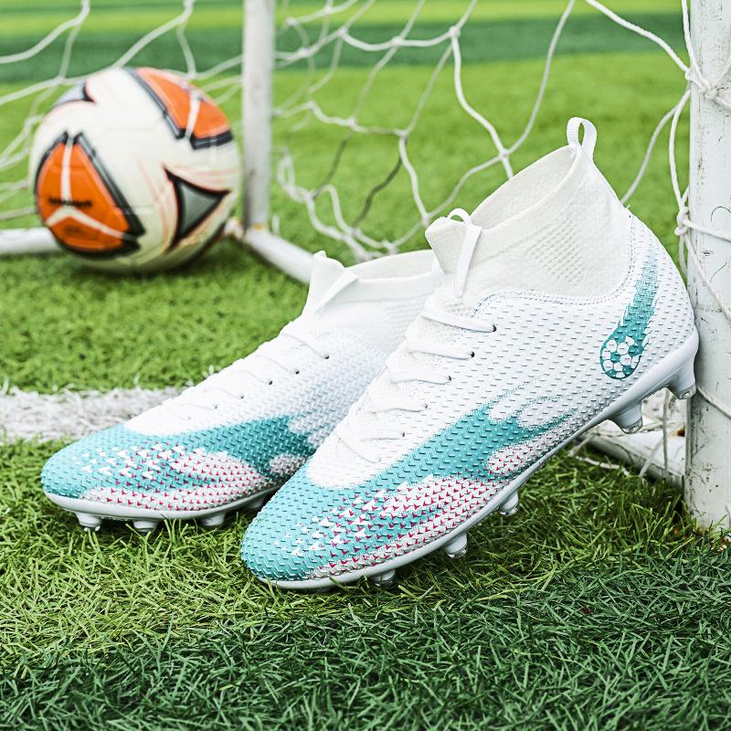 New Falcon High-top Football Shoes Long Nails Football Shoes TF Broken Nails Special Training Shoes Football Men's Models