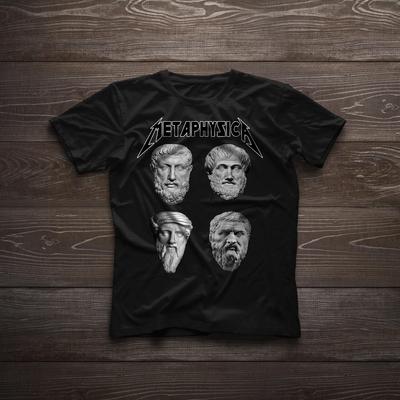 Metaphysica Socrates Plato Aristotle Philosophers Thinker Band Inspired Philosophy Unisex T-shirt