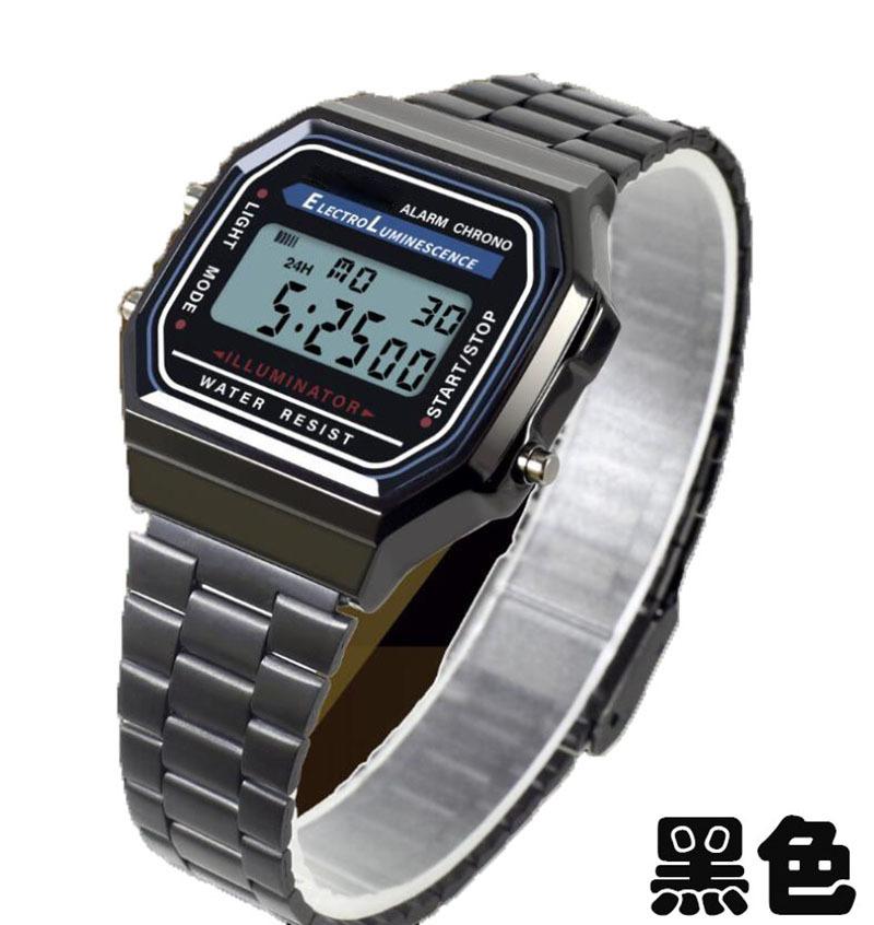 Orologio Quadrato Piccolo A168Wa Orologio Elettronico Quadrato Orologio Elettronico Impermeabile Luminoso Orologio Elettronico per Studenti