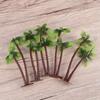 Plastic Bonsai Craft Decoration Fake Artificial Plants Miniature Coconut Palm Tree Micro Landscape