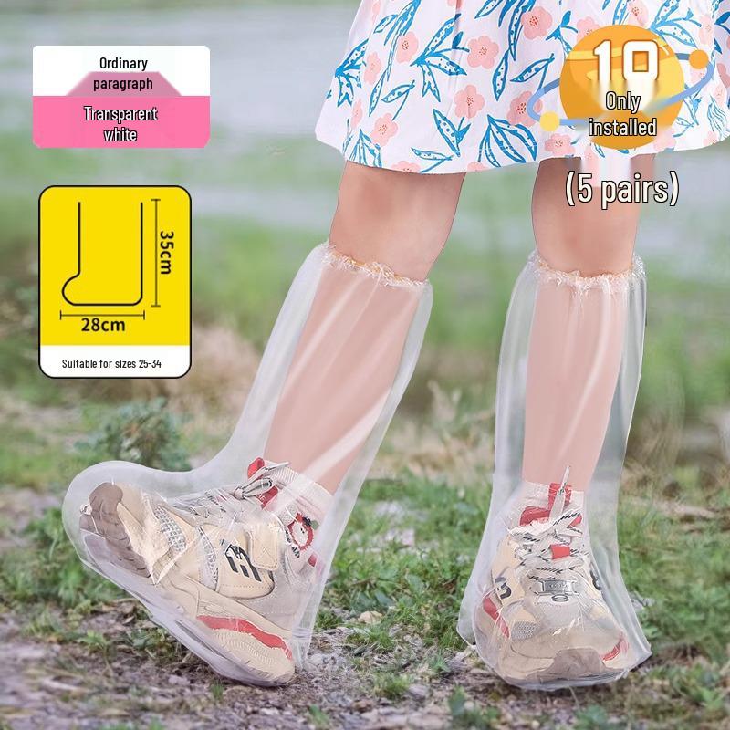 

Children s Waterproof Non-Slip Rain Boot Covers - Thickened for Rainy Days
