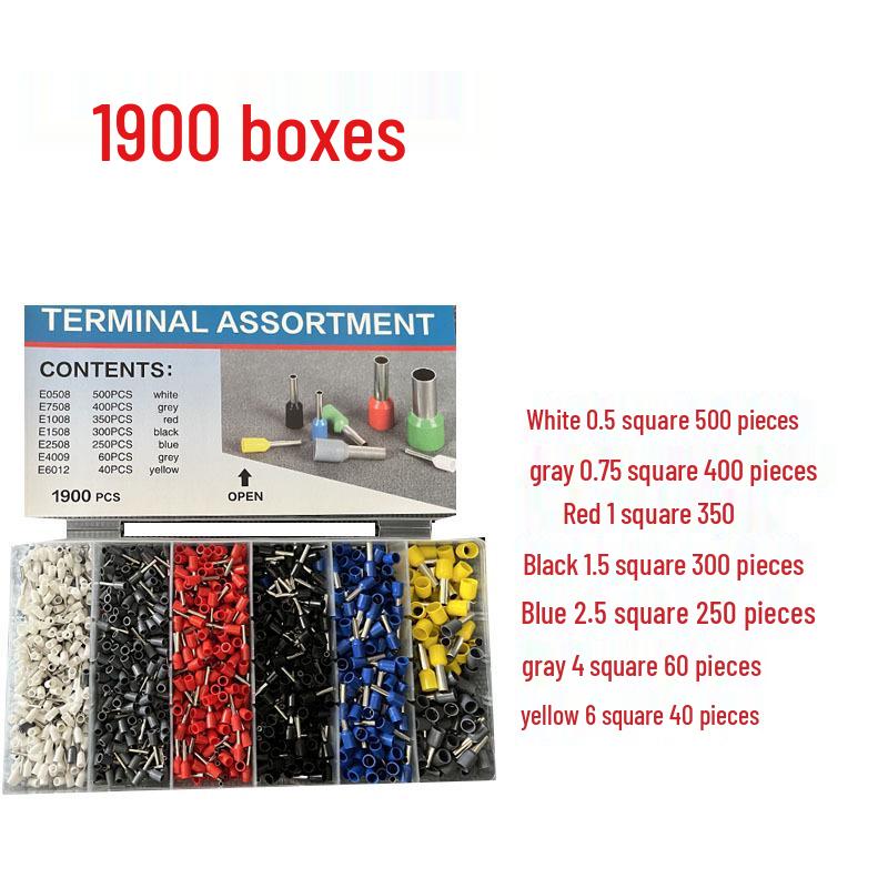 Boxed Set: European Terminal Tool Pliers HSC8 6-4 for Tube and Needle Wiring Terminals