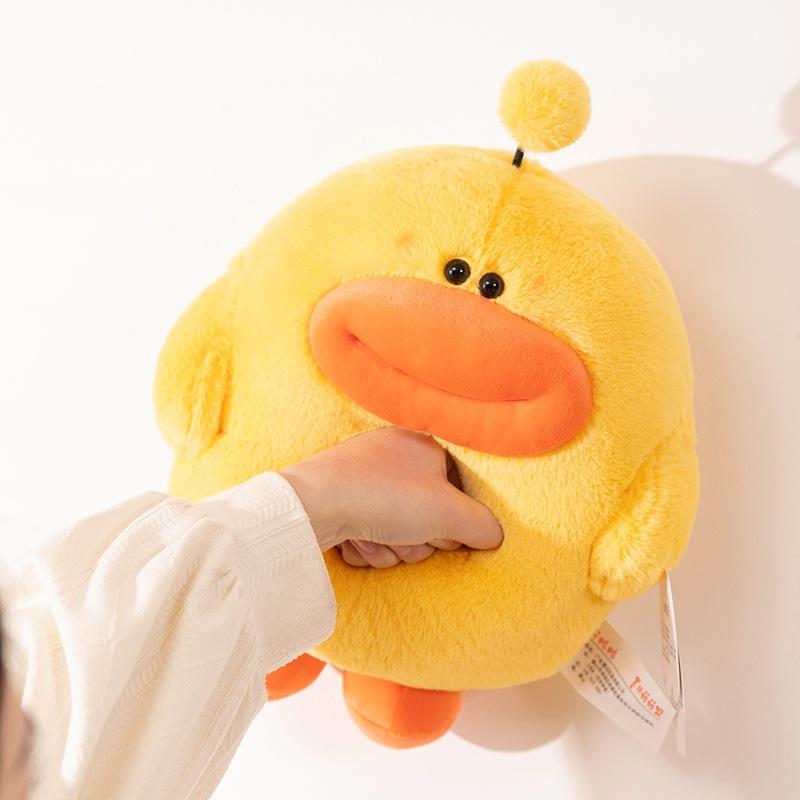 New cute duck and duck plush toy small pendant cute big mouth little yellow duck grab machine doll girl gift