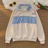 Men's Spring Casual Checkerboard Polo-Collar Sweatshirt - Retro, Loose-Fit Fashion Trend