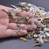 30pcs/Lot Vintage Metal Pentagram Charm Steampunk Charms For Jewelry Making Supplies Small Pendant Accessories Bulk DIY Earrings