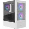 Boitier GAMDIAS Talos E3 Mesh Blanc - Tour Moyen ATX Vide Avec Airflow Mesh Case Et Ventilateurs ARGB Intégrés