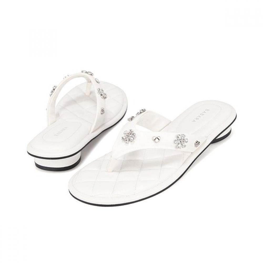 BARBARA Lambskin Feminine Jewel Point Mule 2cm 3 Colors Bbj302