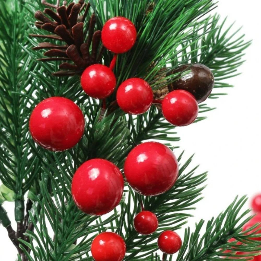 50/100Pcs Christmas Decoration Berry Christmas Tree Ornament for Home Room Decor Xmas New Year 2025 DIY Gifts Wreath Accessories