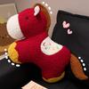 Horse Throw Pillow Plush Toy Year of the Horse Mascot Pony Doll New Year's Sofa Pillow Gift Doll