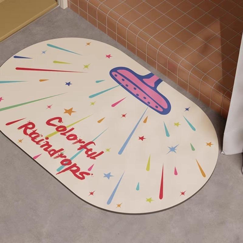 

Bathroom absorbent floor mat, carpet, dopamine toilet, versatile floor mat for home use, anti slip and dirt resistant 40x60cm15.7x23.6in