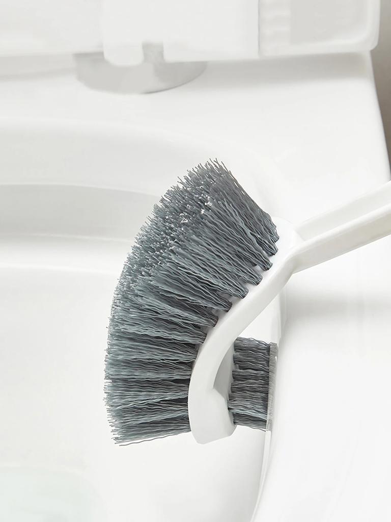 WC-Bürste mit langem Griff, Saugfuß-Typ, wandmontiert ohne Bohren, doppelseitiger Ellbogen, keine toten Ecken, Reinigung, Hocktoilette, Spülbecken