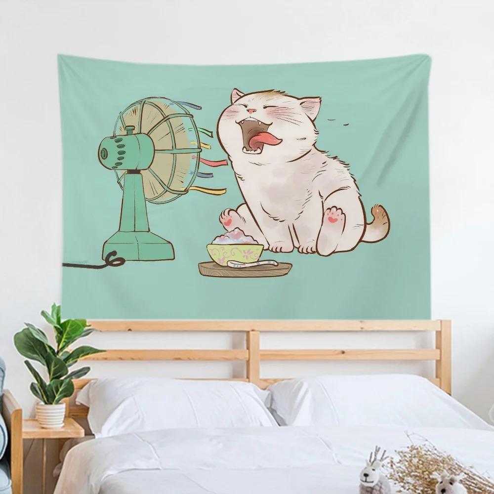 Гобелен «Ленивый кот» для украшения офиса — фото 6