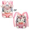 Cute Deer Student School Backpack Girl Cartoon Mini Schoolbag Kindergarten for Doll Bag Toy Children Travel Bookbag Gift  watermelon red