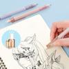 Solid Color Press Type Automatic Pencil Cute Mechanical Pencil Writing Drawing