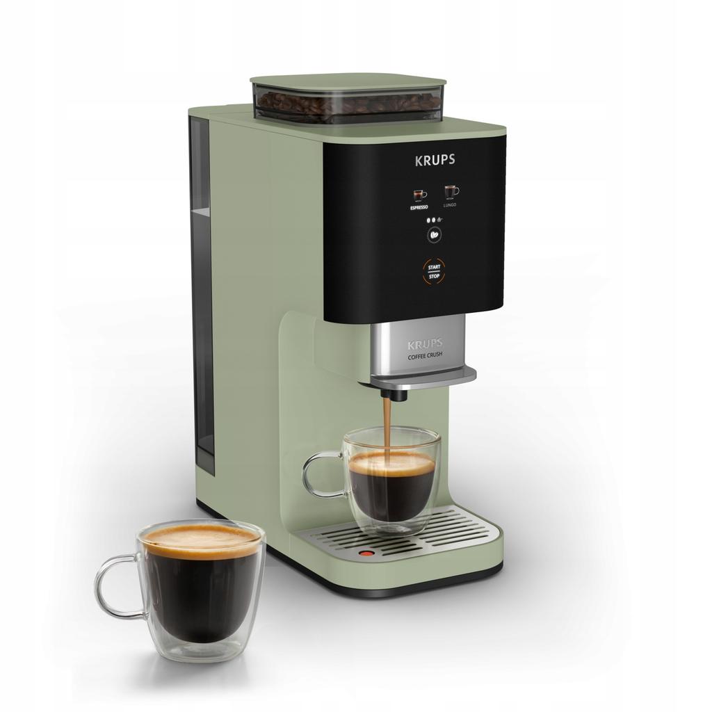 Krups Coffee Crush SA401LE0 Automatic Coffee Machine 1.8L Green