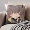 Vedio G-Game G-Girls Frontline Pillow Case Anti-Dustmite Pillowcase Invisible Zipper Silky Short Plush Sofa Cushion Cover