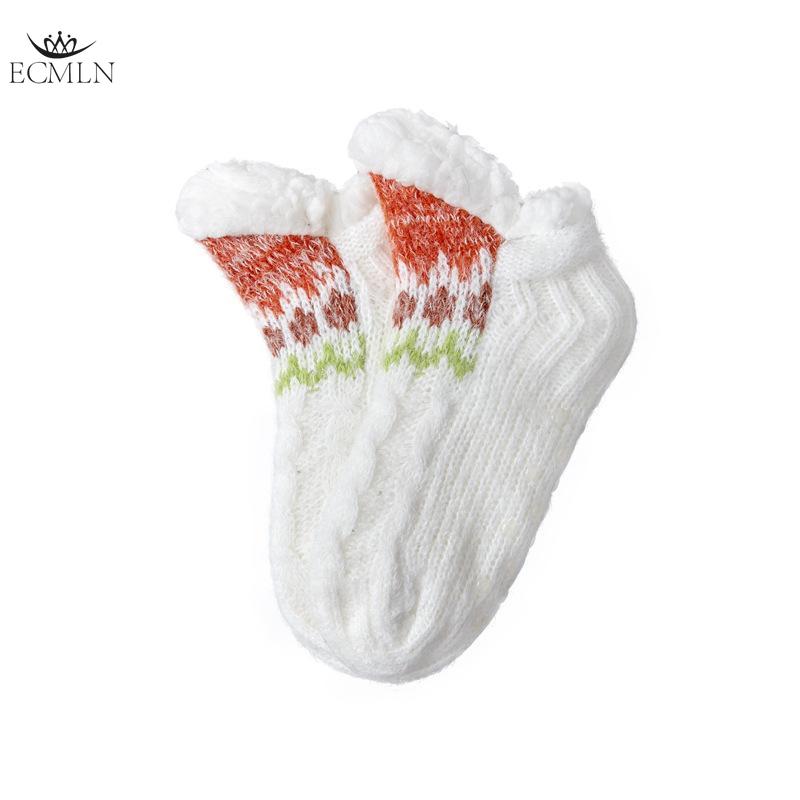 Women Slipper Socks Knitted Warm and Fluffy Fleece Lined Non Slip Socks Winter Socks Home Sleeping Socks for Bed Socks