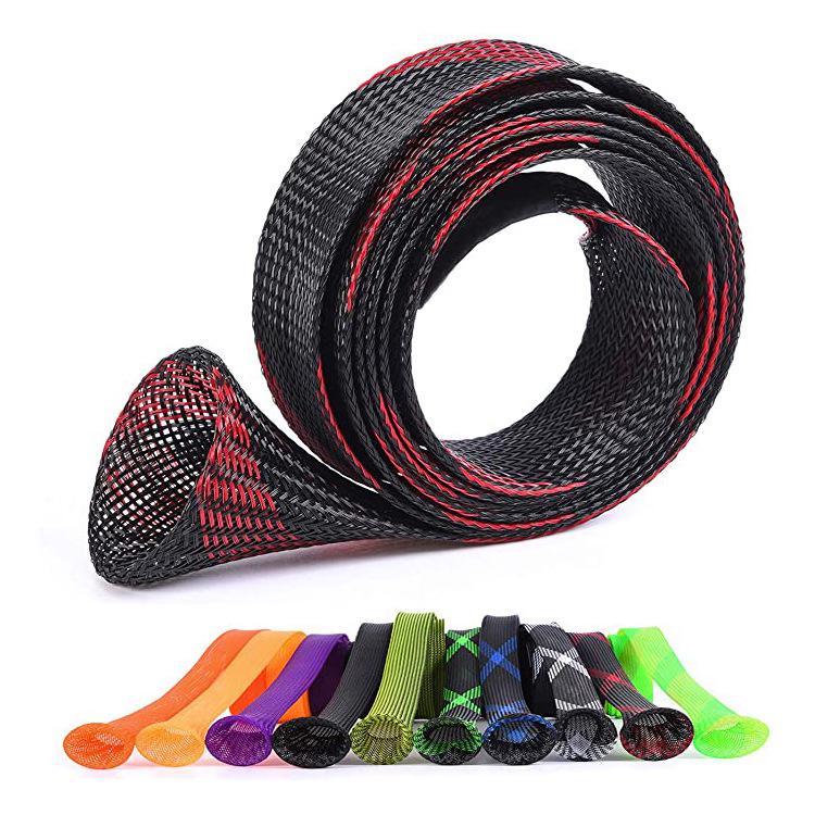 Multicolor Retractable Fishing Rod Bag with Braided Mesh Tube – Telescopic Rod Protective Cover