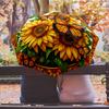 Sunflowers 2 Printed umbrella windproof folding umbrella portable sun and rain umbrella suitable for gifting
