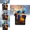 Luxurious 3d Bed Sheet Set Modern Simple Polyester Fiber Full Size For Comfortable Sleep