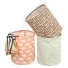 Collapsible Cotton Linen Laundry Basket With Handle For Clothes And Storage In Modern Home Decor