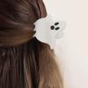 New Cute Cartoon Ghost Shaped Hair Clips Adorable Ponytail Holders with Acetate Claw Design for Women Perfect Party Halloween
