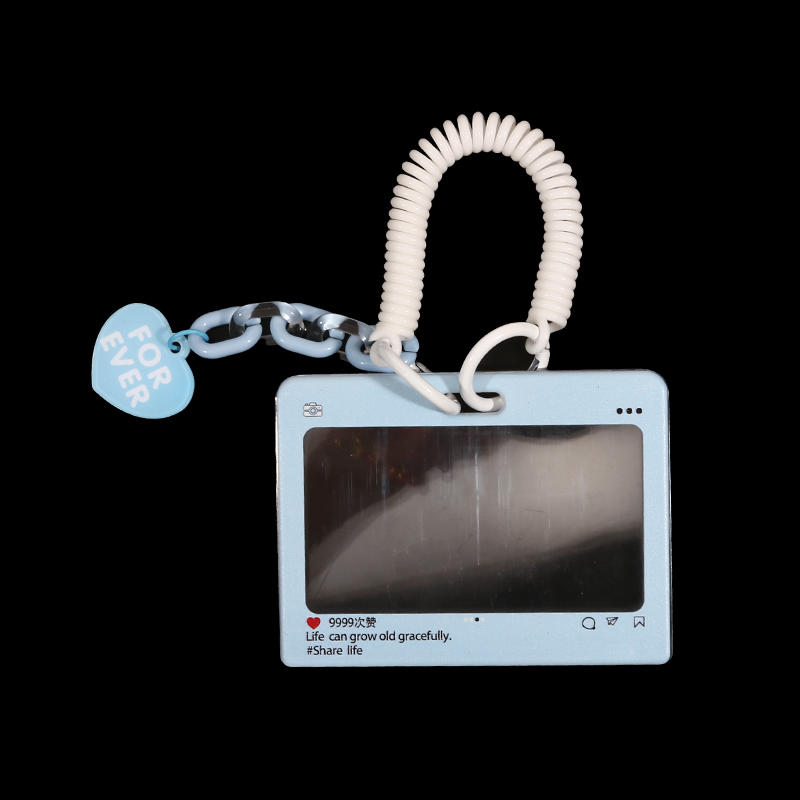 Dialog Box Transparent Card Cover Student Cartoon Slider Card Pack Game Card ID Card Set Pendant Anti-lost Card Holder