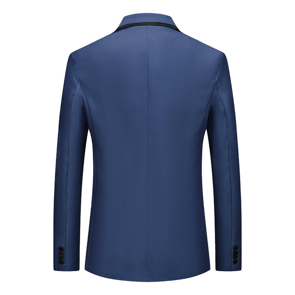 Men's Casual Business Wedding Long Sleeve Buttons Slim Fit Suit Coat Jacket