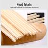 JingJingRS Bulk Disposable Round Plastic Chopsticks with Toothpicks