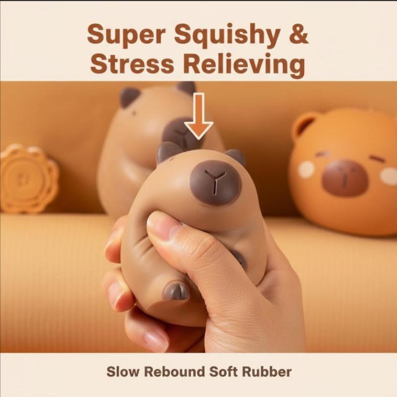 Capybara Langsam Aufgehendes Squishy Kawaii Squishy Fidget Spielzeug Stressabbau Knetspielzeug Für Kinder Erwachsene Geschenk