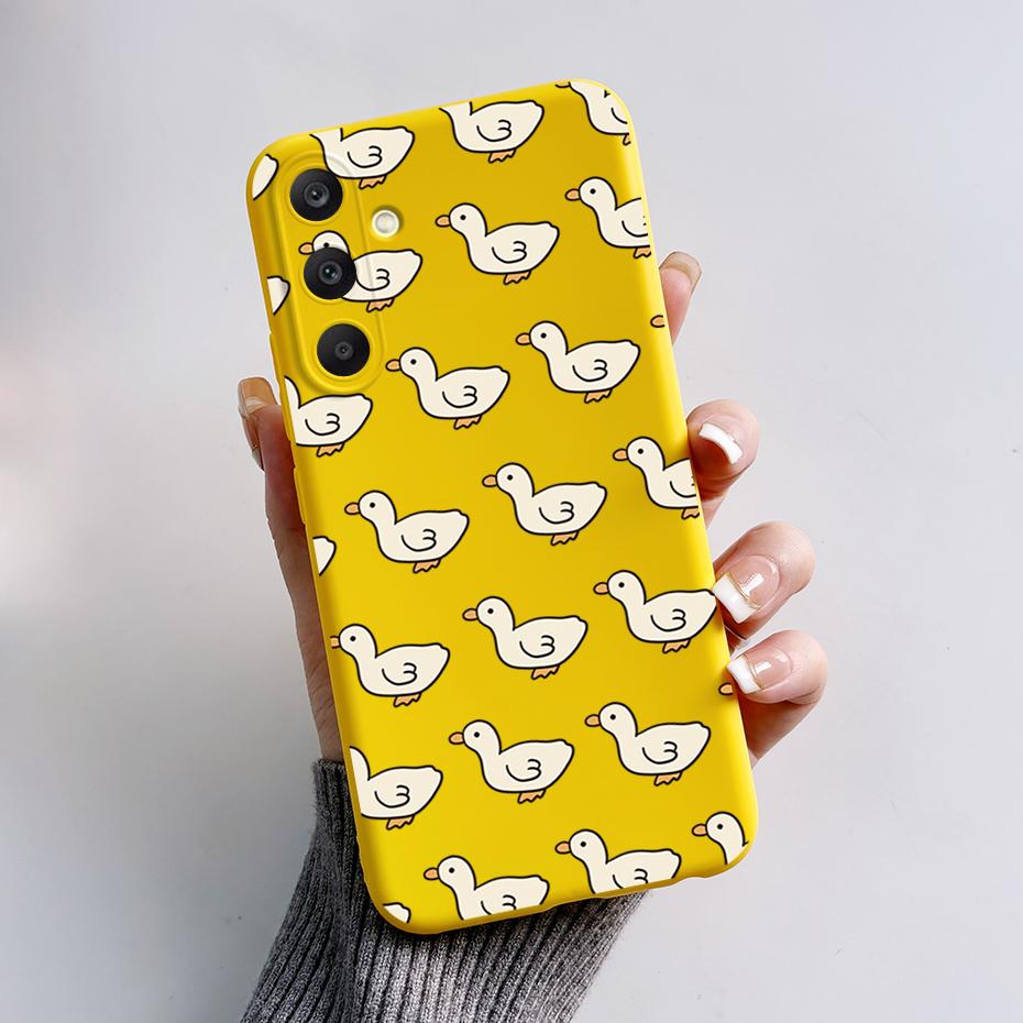 For Samsung A25 5G Case SM-A256B Stylish Painted Soft Silicone Shockproof Cover For Samsung Galaxy A15 A25 A35 A55 5G 2023 Capa