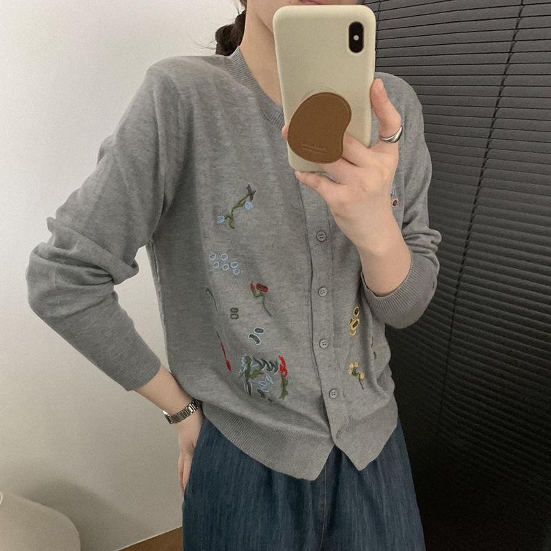 

Женский легкий кардиган из 50% шерсти и 50% шелка Mulberry — универсальный трикотаж на все 4 сезона для комфорта и стиля в любое время года L темно-серого